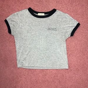 PacSun Gray Crop Top